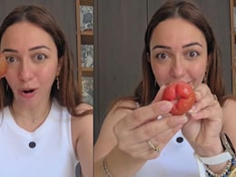 Watch: Actress Nauheed Cyrusi Shows How To Eat "Love Apple" And Which Variant Tastes Better