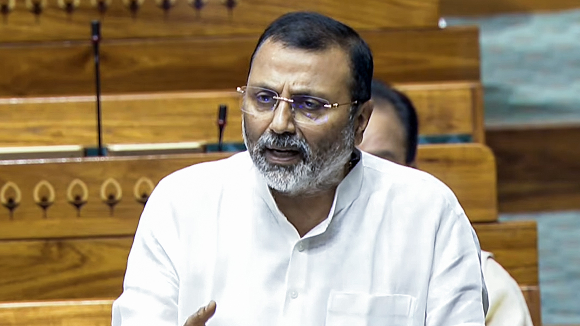 "Congress Blocked Caste Reservation": BJP's Nishikant Dubey in Parliament