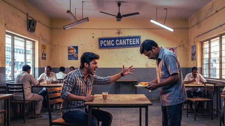 Pune News : बन-मस्कासाठी राडा; नगरसेविकेच्या पुत्राचा महापालिकेतच हायव्होल्टेज ड्रामा, थेट शिपायाला धमकावलं!