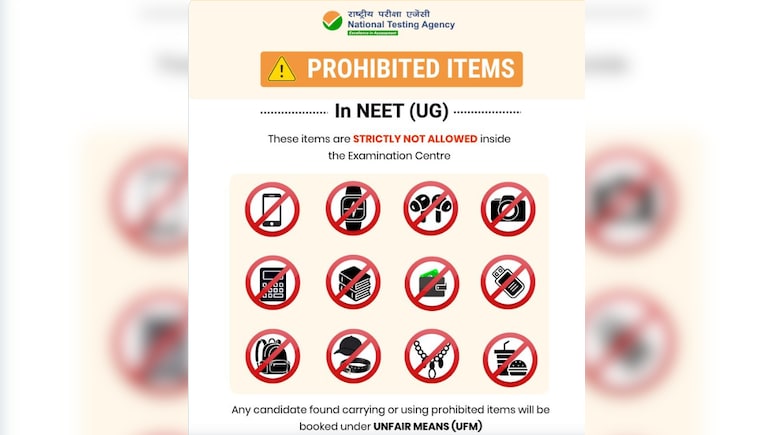 NEET UG 2026: स्मार्ट वॉच से लेकर ईयरफोन तक एग्जाम हॉल में लेकर न जाएं ये चीजें, एनटीए ने जारी की लिस्ट