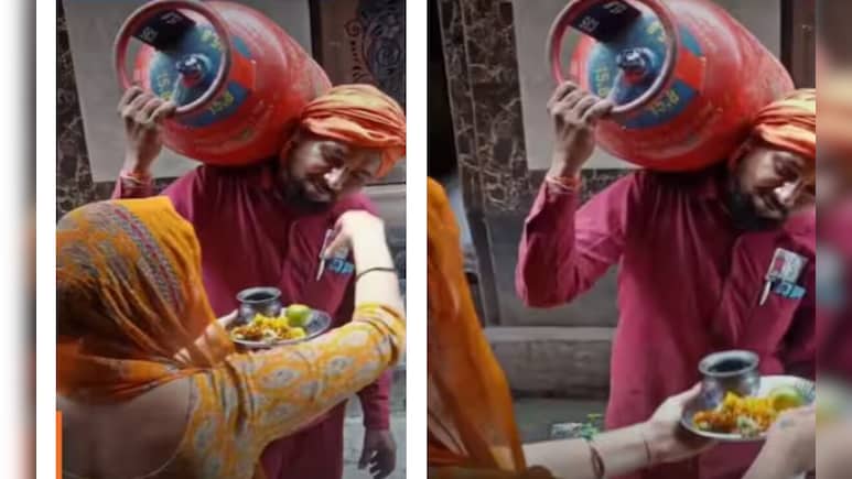 गैस सिलेंडर वाले को 'दामाद' जैसा सम्मान! वायरल वीडियो में महिला ने उतारी आरती, इंटरनेट पर आई कमेंट्स की बाढ़