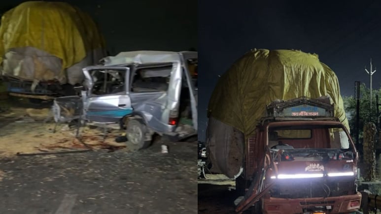 Indore Road Accident: शादी की खुशी मातम में बदली, बारातियों की गाड़ी को आईसर वाहन ने मारी टक्कर, 4 लोगों की मौत