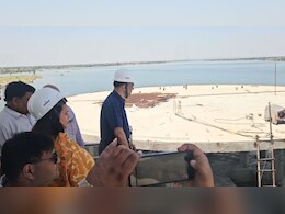 ईसरदा बांध की बढ़ी रफ्तार, टीना डाबी संग मुख्य सचिव ने नापा बांध का कोना-कोना, 1200 गांवों को जल्द मिलेगी राहत