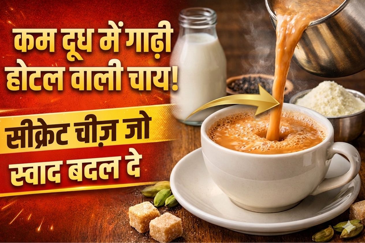 कम दूध में भी बनेगी होटल जैसी कड़क और मलाईदार चाय, बस चाय पत्ती के साथ डाल दें ये 1 चीज