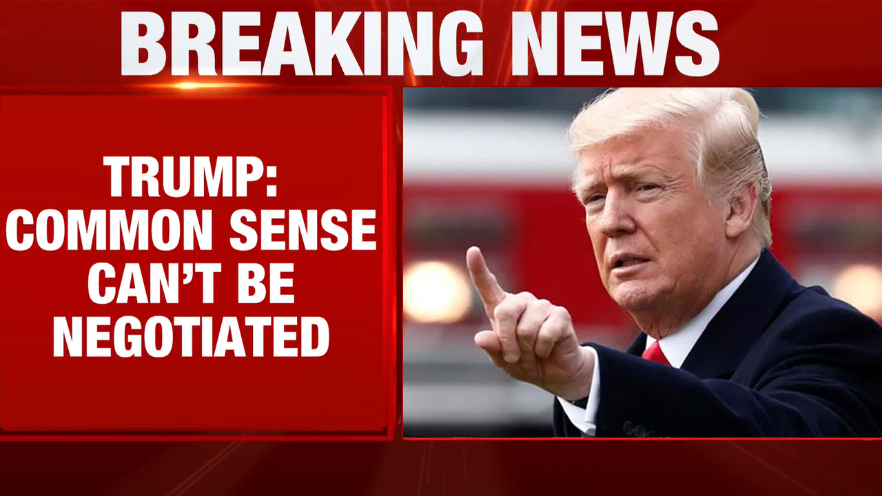 "Common Sense Can't Be Negotiated": Trump Draws Hard Line on Iran