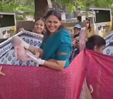 सैल्यूट! पुणे की लेडी डॉक्टर ने बीच सड़क पर कराई डिलीवरी, साड़ियों से बना दिया 'ऑपरेशन थिएटर'