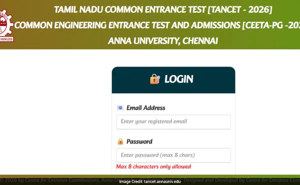 Anna University TANCET 2026 Hall Ticket Out, Direct Link To Download Admit Card Here