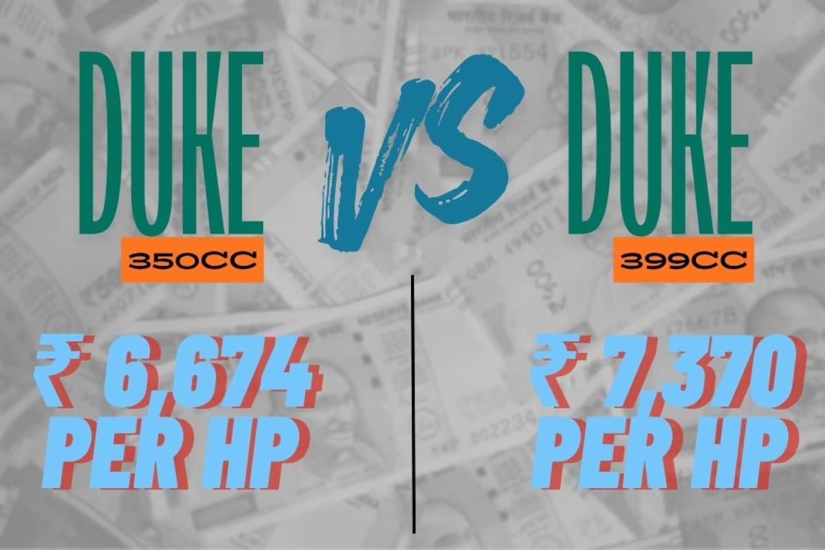 KTM Duke 390 350cc Vs 390cc