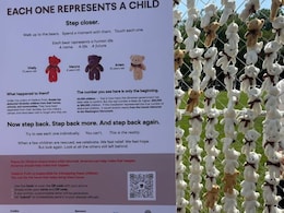 Stuffed Toys In US Capital Symbolise Displaced Ukrainian Children