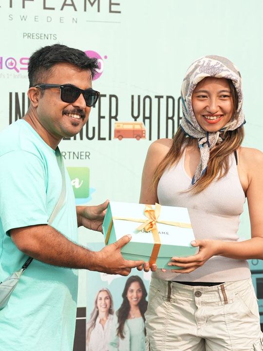 Oriflame Brings Beauty to Dimapur’s Busiest Streets