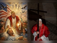 Donald Trump Takes Swipe At Pope Leo Amid Ongoing Feud; Posts AI Image Of Himself As Jesus Christ