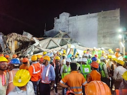 अनूपपुर में 5 मंजिला इमारत गिरी: 2 की मौत, कई लोग मलबे में दबे, रेस्क्यू जारी; VIDEO