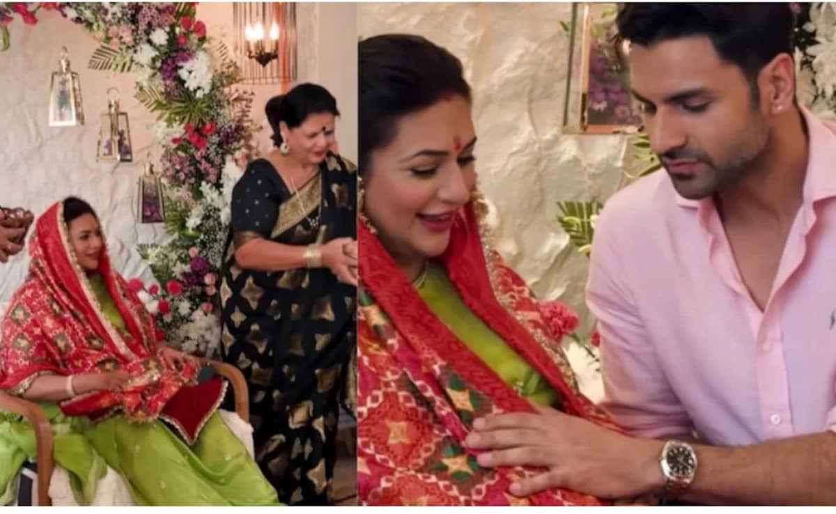 Divyanka Tripathi Baby Shower: दिव्यांका त्रिपाठी की गोदभराई में पहुंचे टीवी के सितारे, पति विवेक दहिया ने लुटाया प्यार, फोटो वायरल