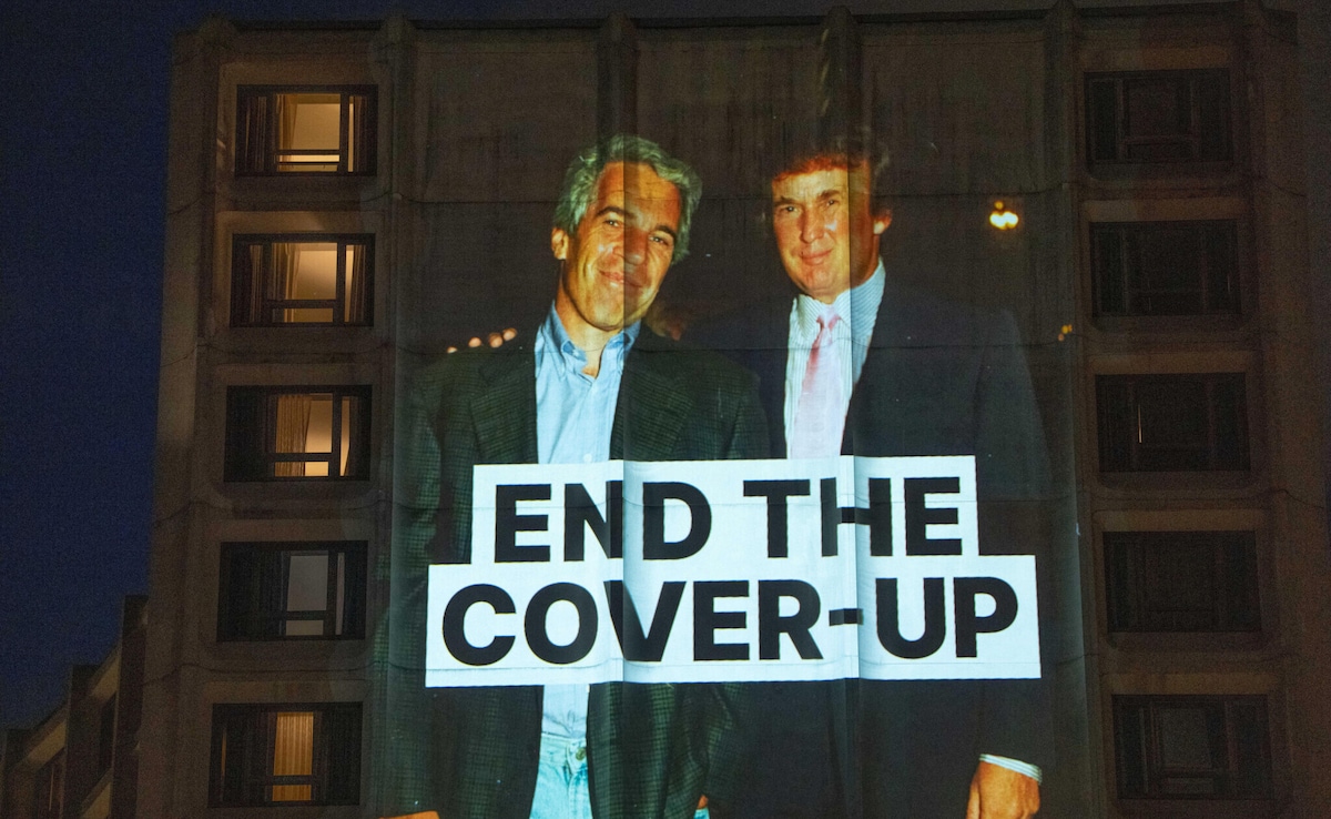 Watch: Trump-Epstein Videos Projected Onto Washington DC Building