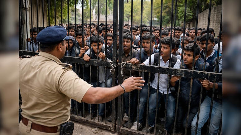 &nbsp;'NDA परीक्षा के दौरान समय से पहले ही गेट कर दिया गया बंद', इतने छात्र एग्जाम देने से रह गए वंचित