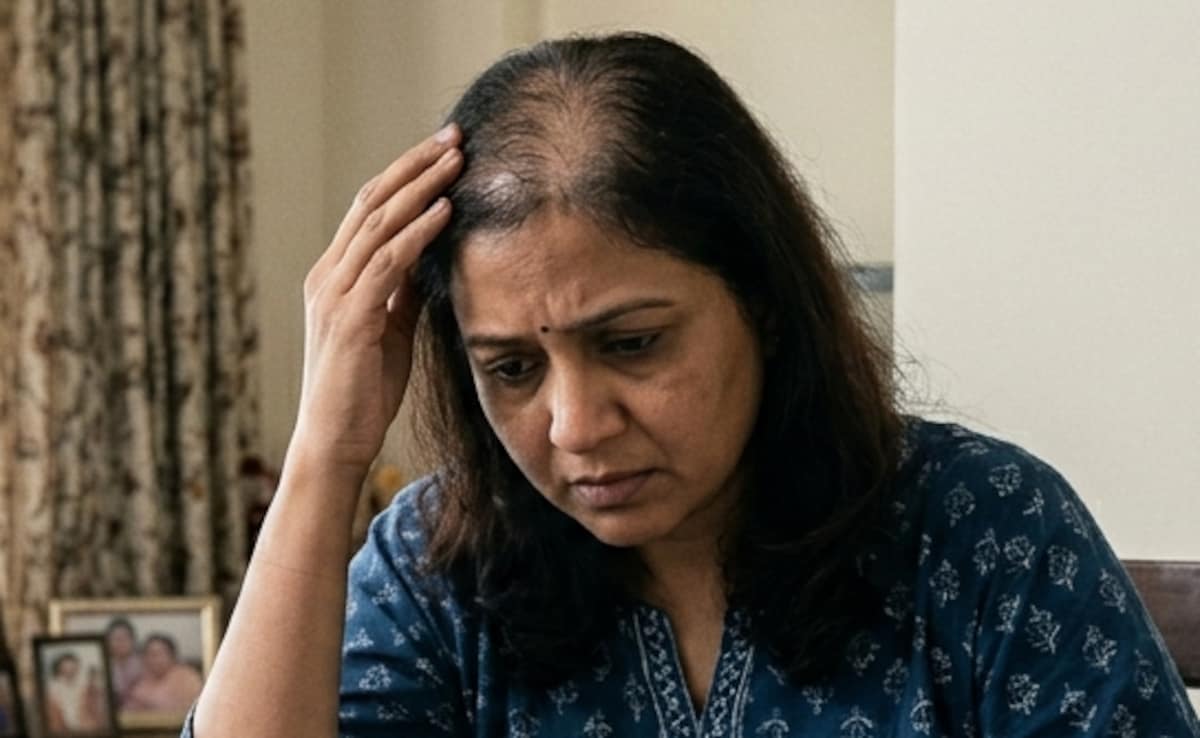 Indian woman who is suffering from hair loss due to ozempic use (image is for representation purposes only) Indian woman who is suffering from hair loss due to ozempic use (image is for representation purposes only)