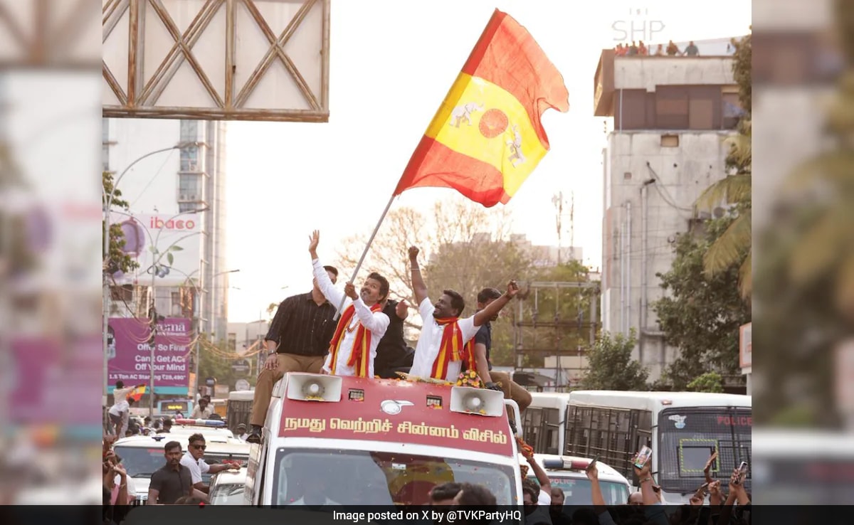 TVK Chief Vijay Calls For "Whistle Revolution" In Letter To Voters Ahead Of Polling Day