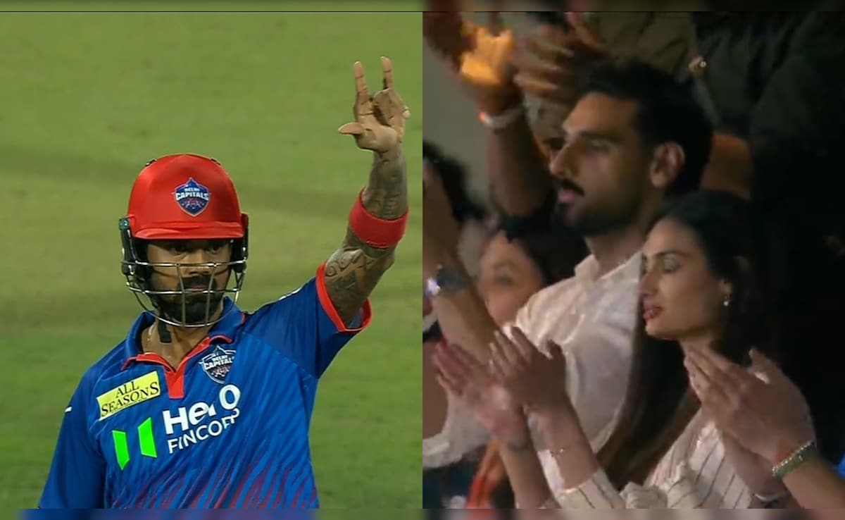 Athiya Shettys Reaction Says It All As KL Rahul Roars Back To Form With Classy 50 For DC vs GT