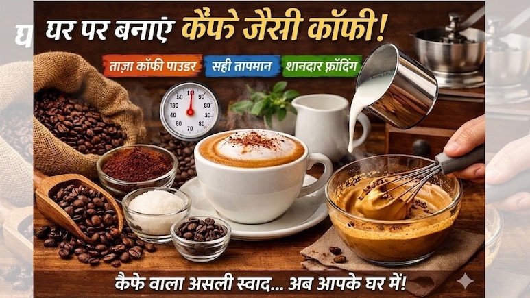 कैफे जैसी कॉफी घर पर क्यों नहीं बनती? इन 3 स्मार्ट टिप्स से मिलेगा वही रिच और क्रीमी टेस्ट!