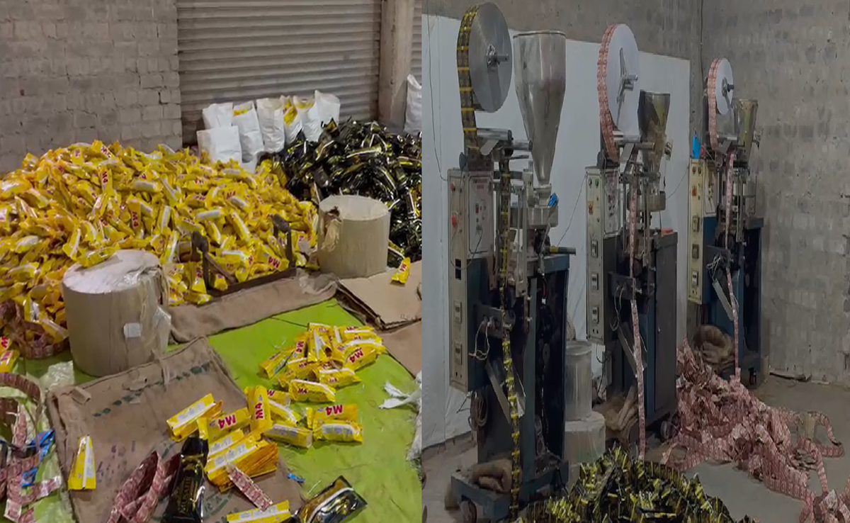 दुर्ग में अवैध गुटखा फैक्ट्री का भंडाफोड़, &lsquo;मुसाफिर&rsquo; और &lsquo;M4&rsquo; पर शिकंजा; लाखों का माल जब्त, फैक्ट्री मालिक फरार