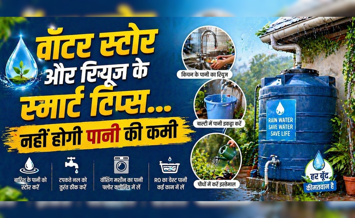 गर्मियों में पानी खत्म होने का डर? जानिए पानी को सही तरीके से स्टोर करने और बचाने के स्मार्ट टिप्स