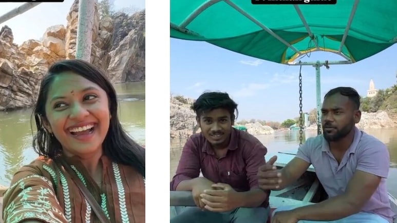 'मगरमच्छ देखना है तो बाजू वाले को फेंक दो'...जबलपुर के भेड़ाघाट वाले इस गाइड की बातें सुन नहीं रुकेगी हंसी