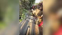 Narrow Escape For Woman Professor As Car Falls In Open Pit On Gurugram Road