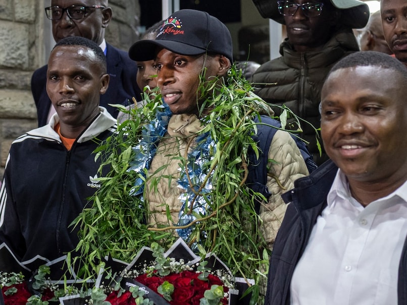 Marathon Record Breaker Sabastian Sawe Receives Heroic Welcome In Kenya