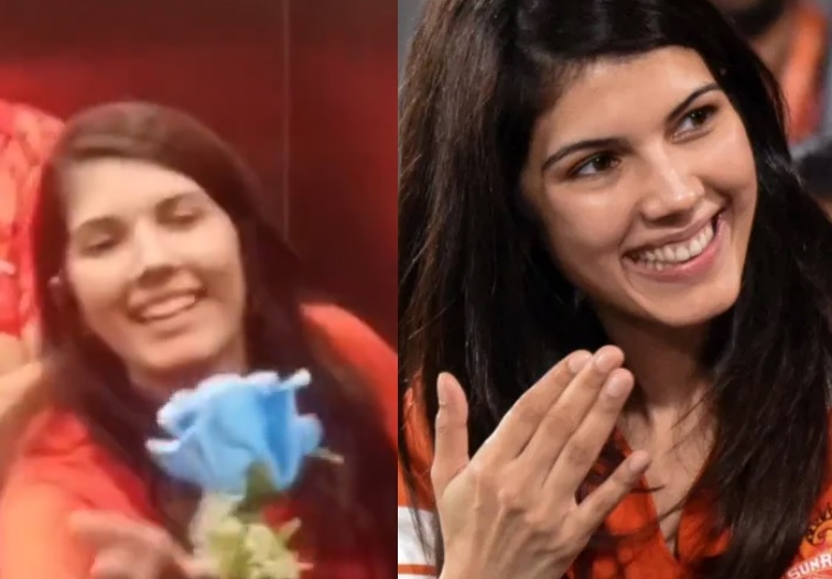 Video: हैदराबाद की जीत के बाद टीम की मालकिन काव्या मारन को किसने दिया गुलाब ?