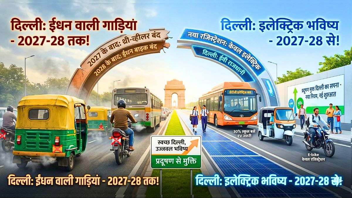 दिल्ली में 2028 से नई पेट्रोल बाइक नहीं मिलेगी, सिर्फ E-Bike बिकेंगी, डीजल-CNG वाले टेंपो भी बंद होंगे! EV पॉलिसी में और क्&zwj;या?