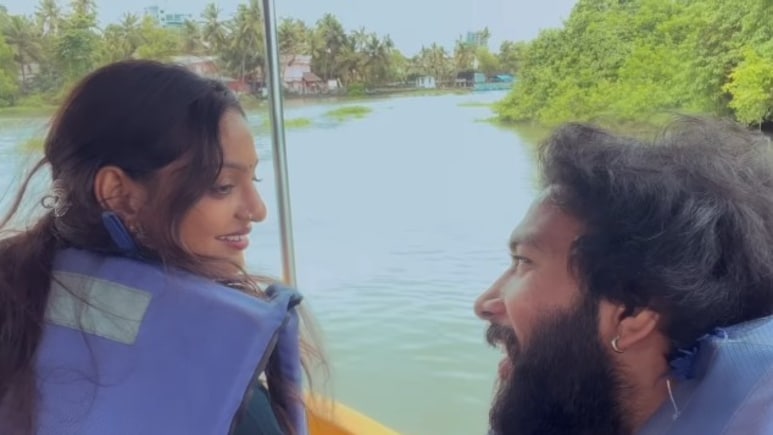 मोनालिसा का हनीमून वीडियो, फरहान के साथ एन्जॉय कर रहीं बोट राइड, लव जिहाद के विवाद के बीच कुछ ऐसा दिखा मूड