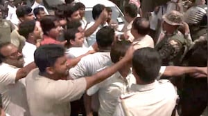 Clashes Between TMC And Humayun Kabir's Party In Murshidabad On Polling Day