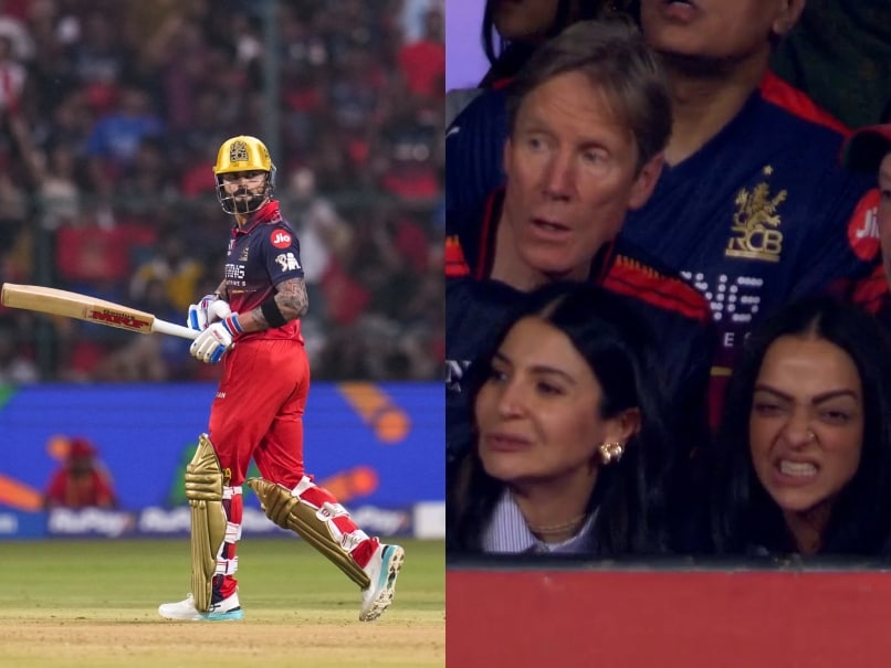 Anushka Sharma Reacts As Virat Kohli Misses 66th IPL Half-century By Just 1 Run For RCB In IPL 2026 Game vs LSG. Watch