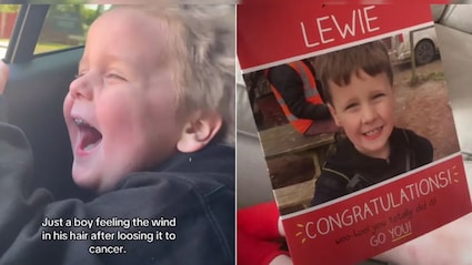 कैंसर से जंग जीतने के बाद पहली बार हवा महसूस कर खुशी से रो पड़ा बच्चा, Video देख भावुक हुए लोग