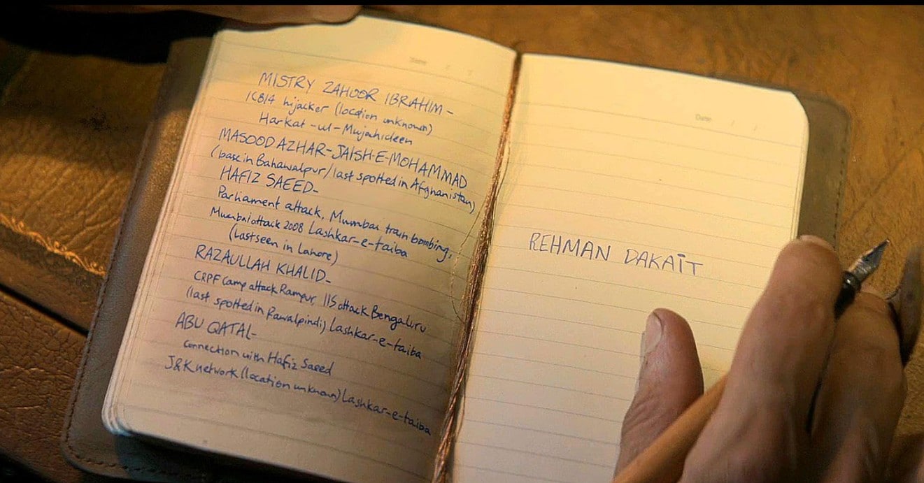 Hamzas dear diary in Dhurandhar.