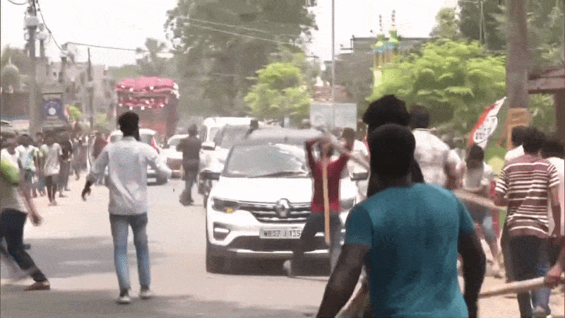 मुर्शिदाबाद में हुमायूं कबीर की कार पर हमला, सड़क पर TMC और AUJP वर्कर ने फोड़ दिए एक-दूसरे के सिर
