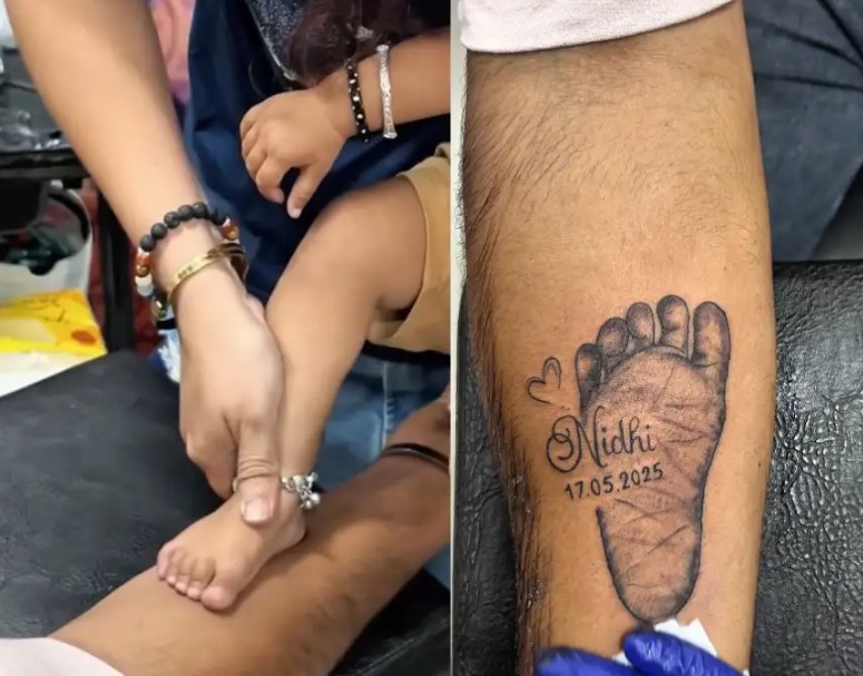 28 करोड़ लोगों ने देखा बाप की ममता का ये रूप, बेटी के कदमों को हाथ पर सहेज कर बन गया 'वर्ल्ड बेस्ट डैड'