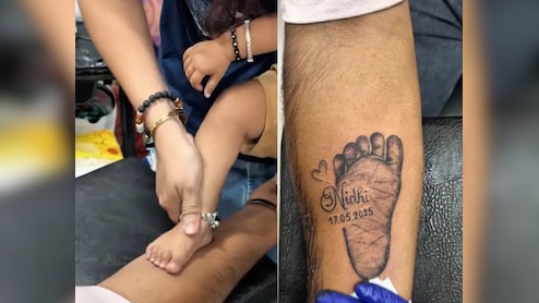 28 करोड़ लोगों ने देखा बाप की ममता का ये रूप, बेटी के कदमों को हाथ पर सहेज कर बन गया 'वर्ल्ड बेस्ट डैड'