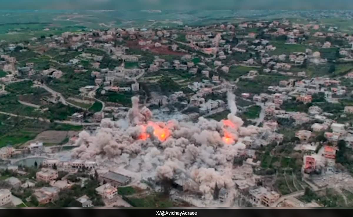 Explosions Rip Through Lebanon Town As Israel Launches Massive Assault