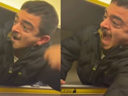 Viral Video: Influencer Climbs Into Flight Overhead Bin, Ryanair Gets Him Off Plane