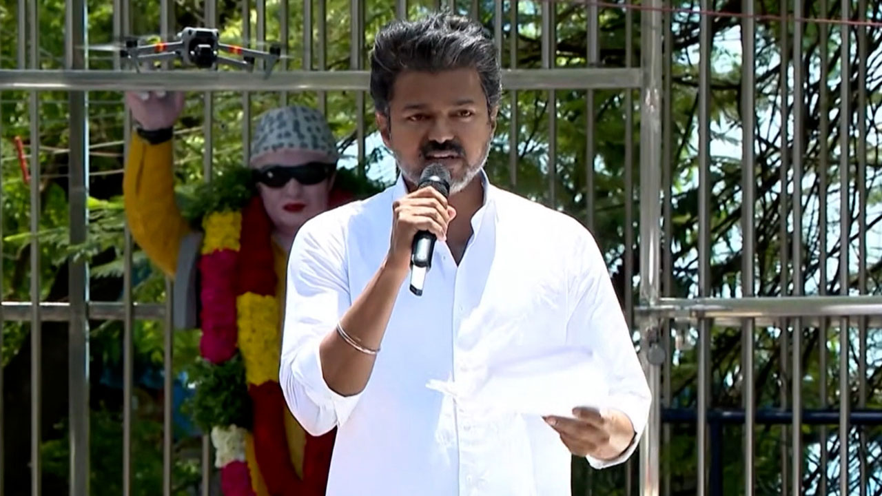 "Evil force DMK": TVK chief Vijay Slams Stalin, Alleging "False Promises"
