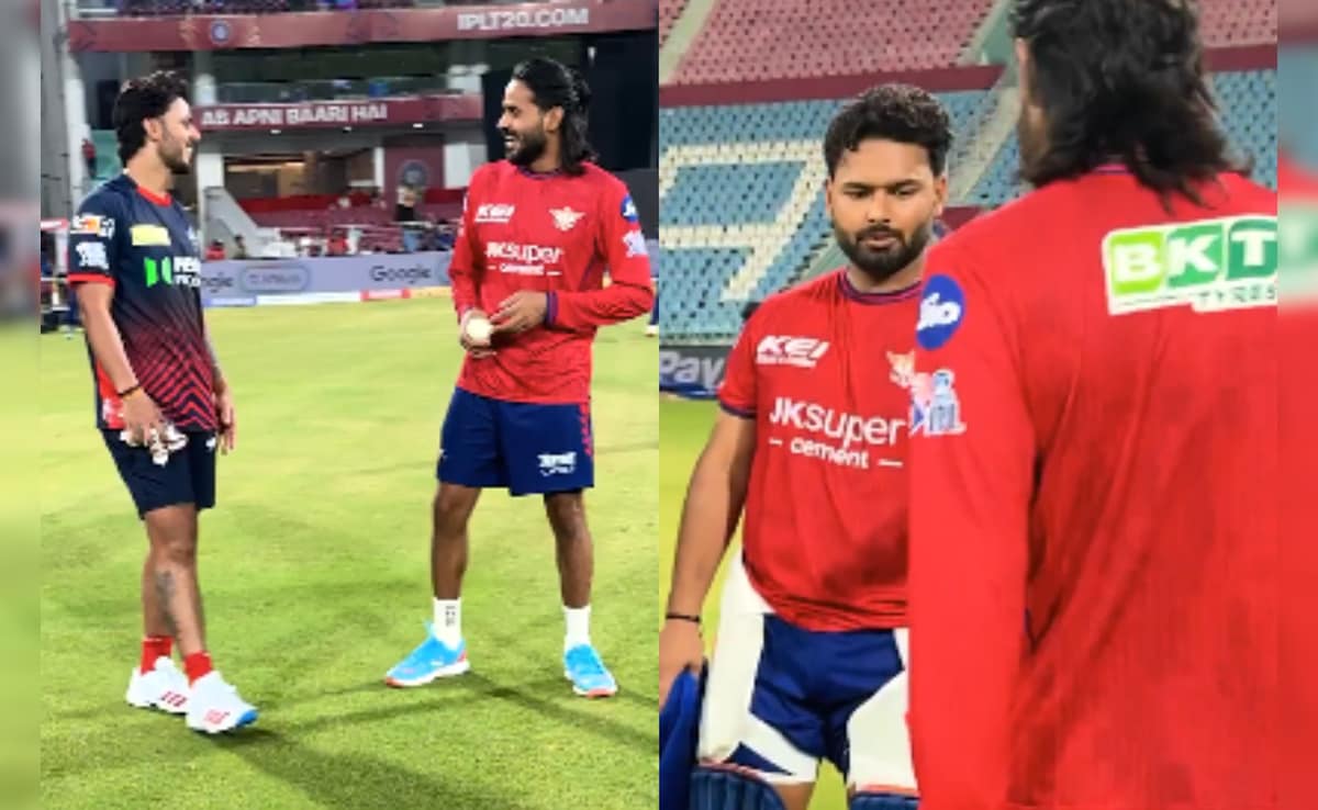 "<i>Bas Ho Gaya</i>": Rishabh Pant Helps As Digvesh Rathi, Nitish Rana Bury The Hatchet After Major Spat