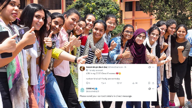 'अब सुशांत भाई देख लेंगे', 10वीं में 43% आने पर छात्र ने किया पोस्ट; CBSE ने तुरंत मांग ली कॉन्टैक्ट डिटेल