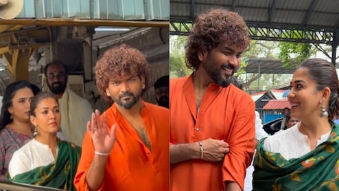 Nayanthara And Vignesh Shivan Offer Prayers At Tirumala Tirupati Temple, Video Goes Viral