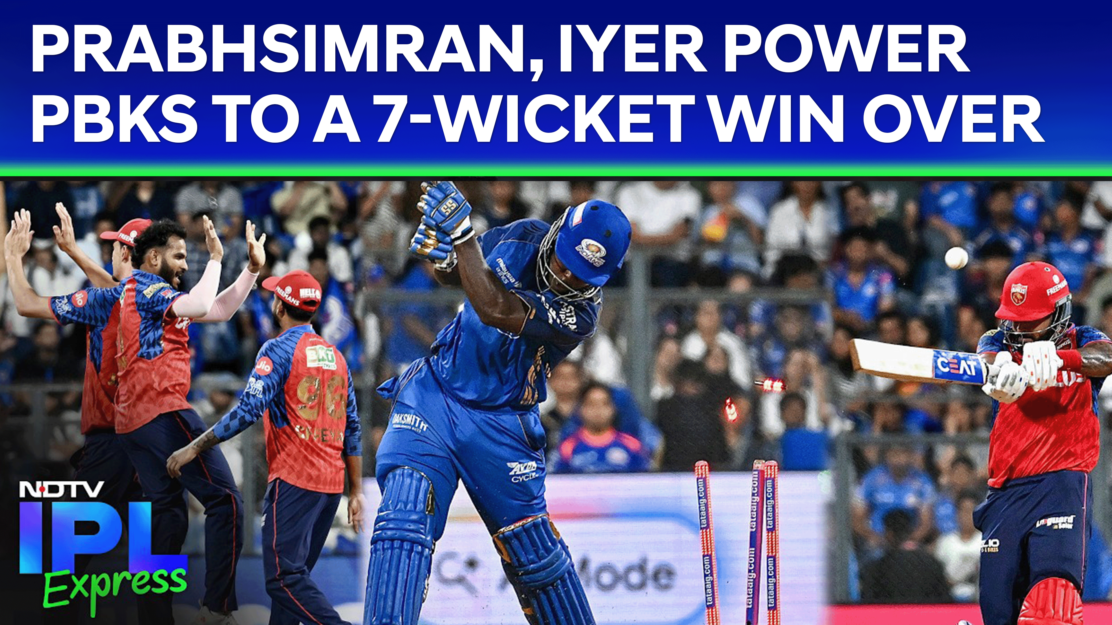 MI vs PBKS Highlights | Prabhsimran, Shreyas Iyer Power PBKS To A 7-Wicket Win Over MI