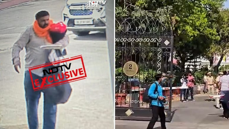 दिल्ली विधानसभा में गाड़ी घुसाने वाले की पहली तस्वीर आई सामने, बुके के साथ हाथ में पेपर भी थे