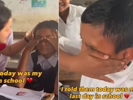 Emotional Video:  "आज माझा शेवटचा दिवस..", शाळेतील वर्गात शिक्षिकेचे शब्द ऐकताच मुलांच्या अश्रूंचा बांध फुटला