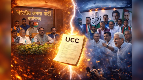 UCC पर कमेटी गठन के फैसले पर गरमाई सियासत, भाजपा और कांग्रेस में वार-पलटवार