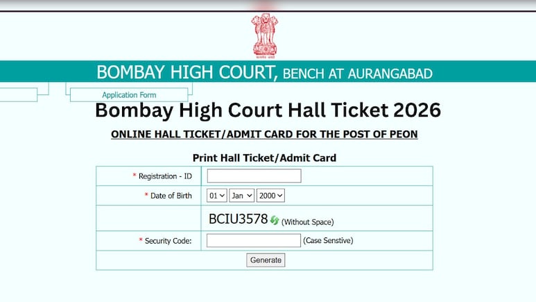 Bombay High Court Clerk Recruitment 2026 Admit Cards Issued On bombayhighcourt.nic.in