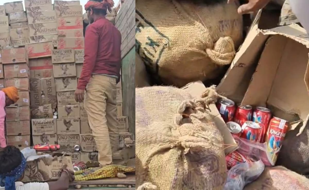 ब‍िहार: आलू के बोरों में दबी थी सवा करोड़ की शराब, राजस्‍थान नंबर के ट्रक से हो रही थी तस्‍करी
